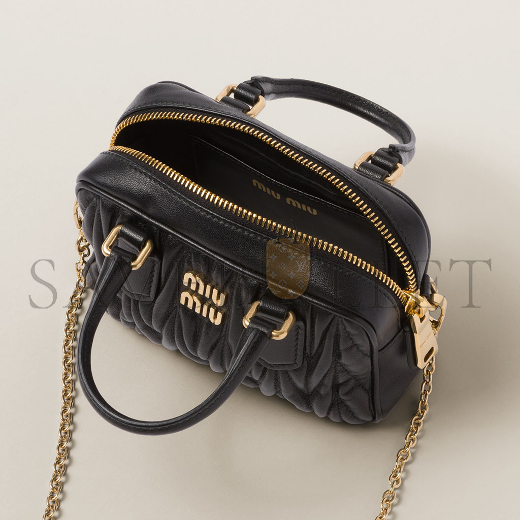 MIU MIU ARCADIE MATELASSÉ NAPPA LEATHER MINI-BAG 5BP077 (15.3*10.3*4.5cm)